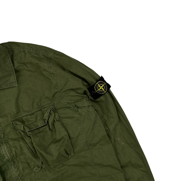 Stone Island 2022 Khaki Double Pocket Overshirt - XL