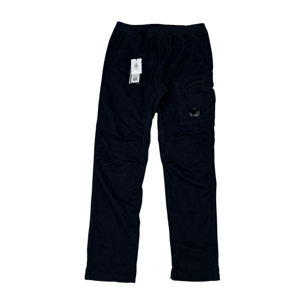 CP Company Navy Ergonomic Fit Cargo Trousers - Small