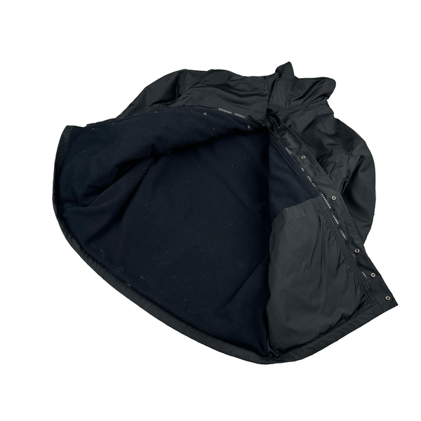 CP Company AW2000 Black Vintage Metropolis Fleece Lined Nylon Jacket - Large