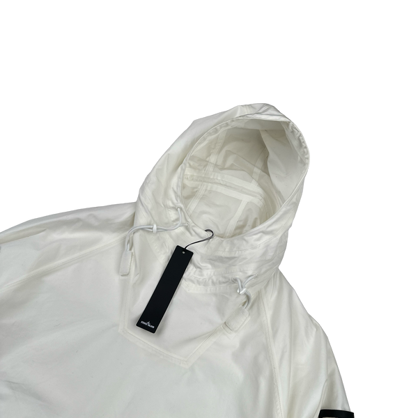 Stone Island 2022 White Ghost O-Ventile Pullover Smock Jacket - XL