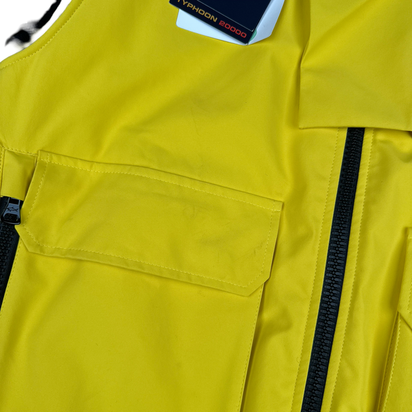 Paul & Shark Yellow Typhoon 20000 Waterproof Hybrid Nylon Knitted Jacket - Large