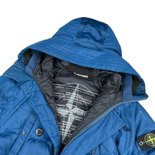 Stone Island Navy Weatherproof Down Parka Jacket - Medium