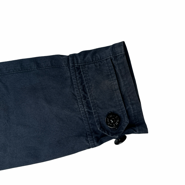 Stone Island 2020 Navy Cotton Cordura Centre Badge Field Jacket - Small