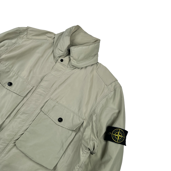 Stone Island 2019 Tan Micro Reps Multipocket Parka Jacket - Medium