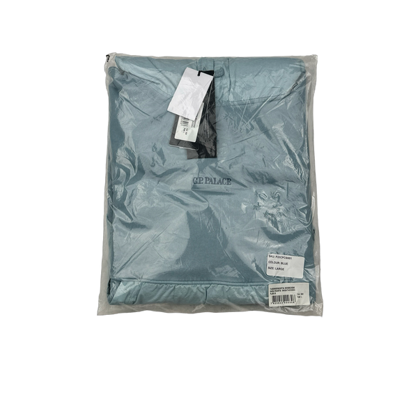 CP Company x Palace Blue Spellout Goggle Hoodie - Large