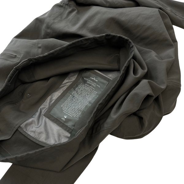 Stone Island 2016 Grey Ghost Water Repellent Wool Jacket - Large
