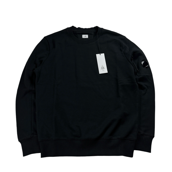 CP Company Black Cotton Crewneck Sweatshirt Medium