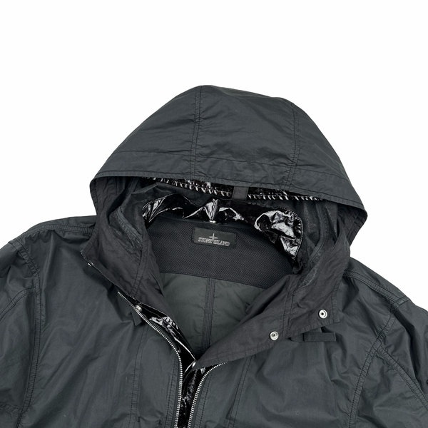 Stone Island 2022 Black Shadow Project HD Pelleovo Cotton TC Glass Jacket - Large