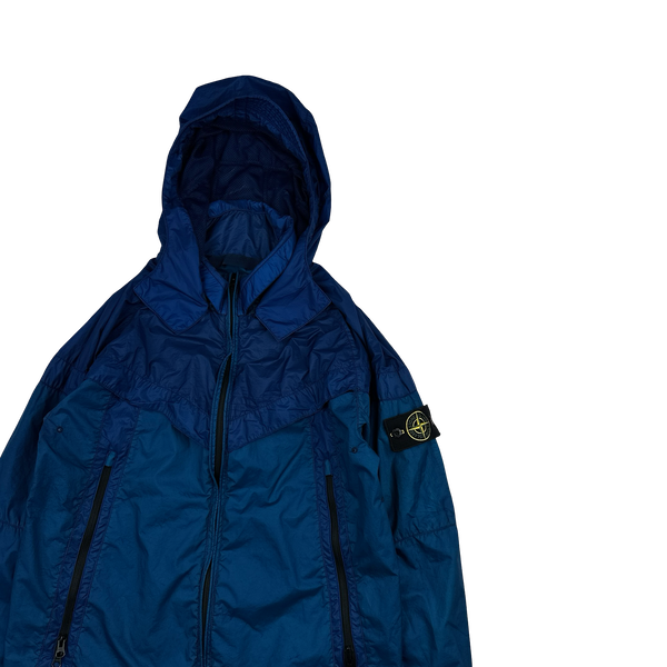 Stone Island x Nike Blue Hyperlight Membrana Windrunner Jacket - Small