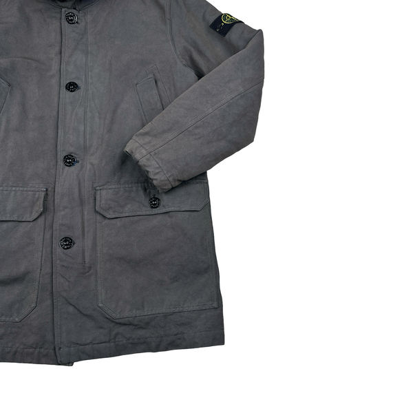 Stone Island 2015 Panama HT Dark Grey Trench Coat - Large