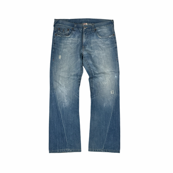 True Religion Embroidered Design Joey Relaxed Fit Jeans -XL
