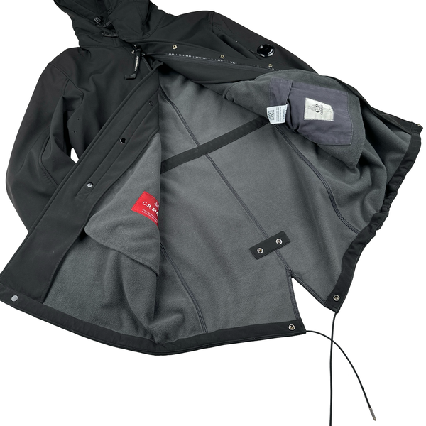CP Company Black Fishtail Parka Soft Shell - XS