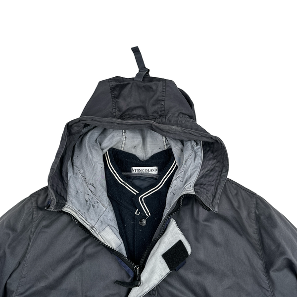 Stone Island 2007 Navy Dutch Rope Double Lined Hooded Jacket - XXL