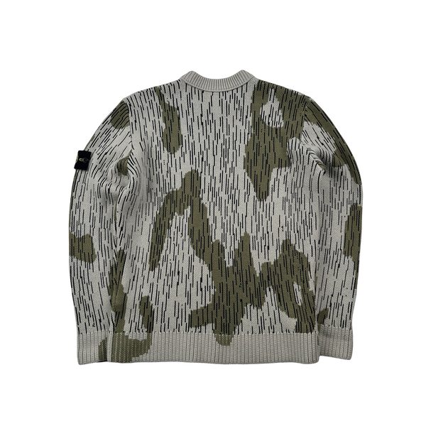 Stone Island 2021 Rain Camo Knitted Crewneck - Large – Mat's Island