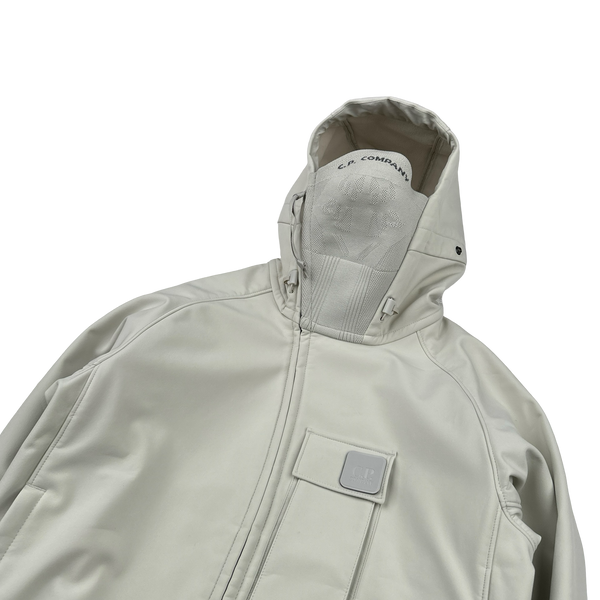 CP Company Metropolis Fleece Lined Soft Shell Mask Jacket - Small