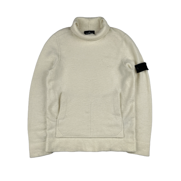 Stone Island 2018 Shadow Project Beige Knit Jumper - Large