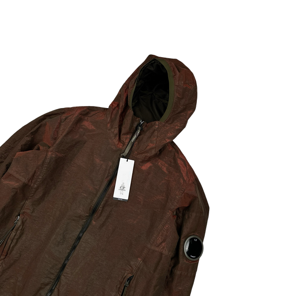 CP Company P.Ri.S.M Red Prismatic Ripstop Membrane Hooded Jacket - XL