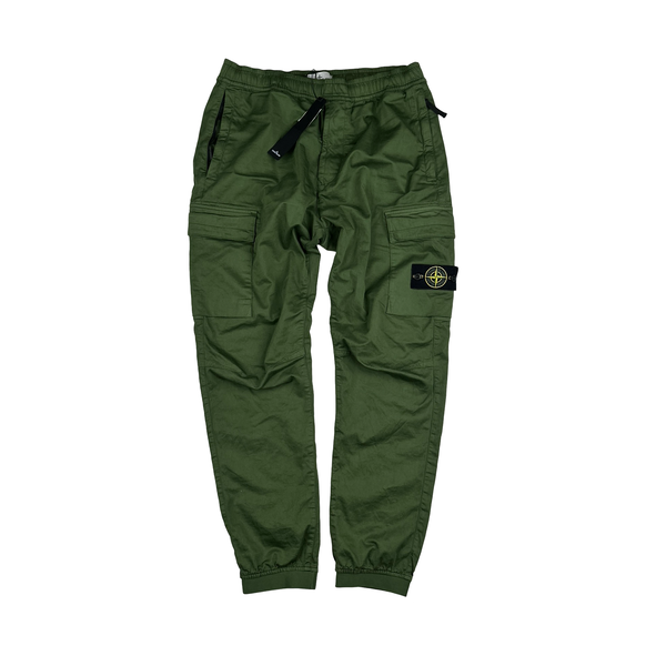 Stone Island 2022 Green RE T Cargo Trousers - Large