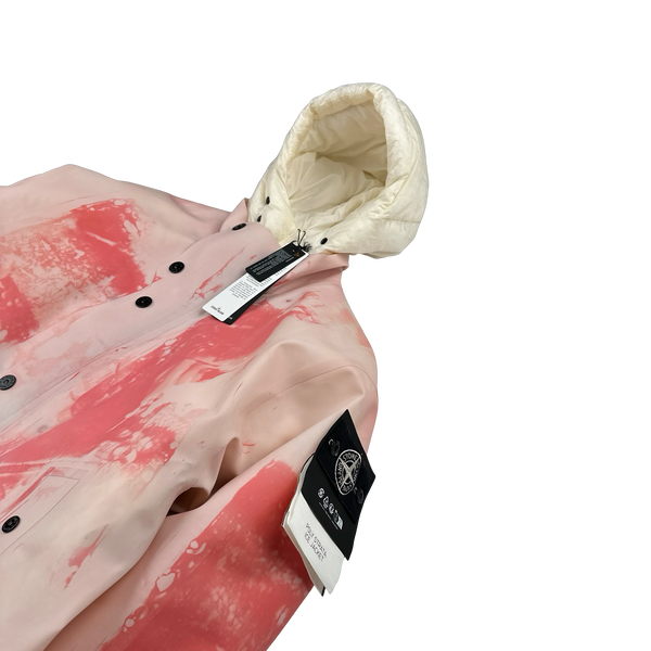 Stone Island 2023 Plaster Special Process Poly Strata Down Lined Ice Jacket - Medium
