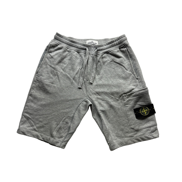 Stone Island 2022 Grey Cotton Shorts - Small