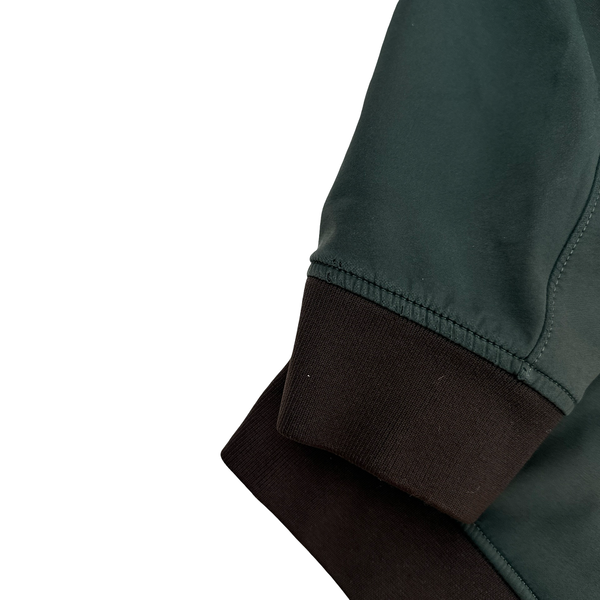 Stone Island 2019 Washed Green Fleece Lined Soft Shell - Large
