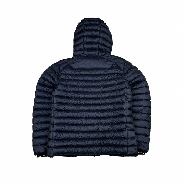 CP Company Navy Down Filled DD Shell Goggle Puffer Jacket - Medium