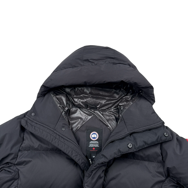 Canada Goose Black Down Hooded Gloved Jacket - Small