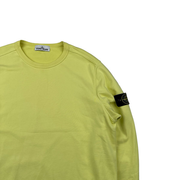Stone Island 2019 Yellow Cotton Crewneck Jumper - XXL