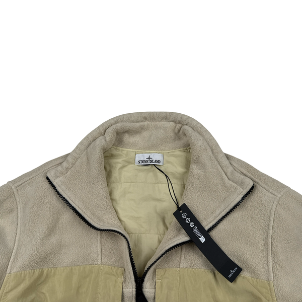 Stone Island Cotton Pile Nylon-TC Zip up Fleece - Large