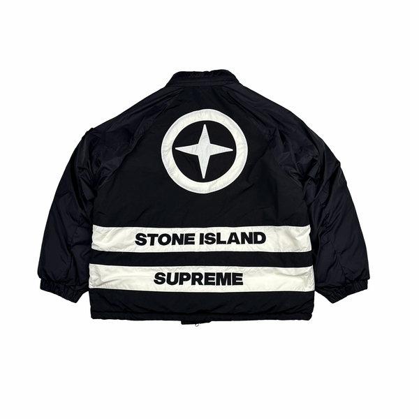 Stone Island x Supreme 2023 Tela Logo Reversible Down Puffer Jacket - XXL
