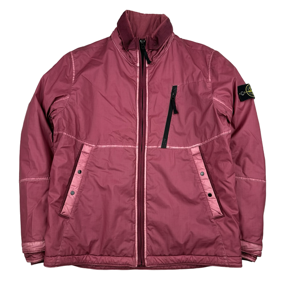 Stone Island 2014 Magenta Quilted Mussola Gommata Jacket - Large