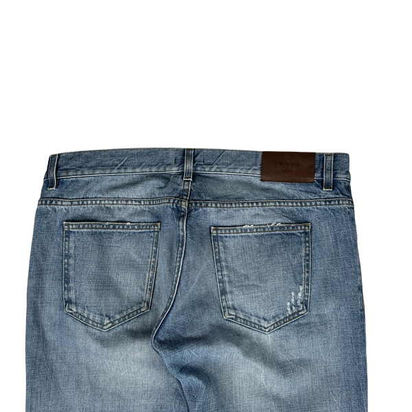 Prada Tapered Fit Denim Jeans - 36" Waist