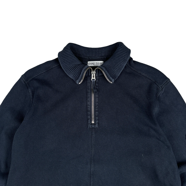 Stone Island 2008 Navy Quarter Zip Jumper - XL