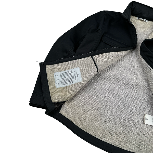 Stone Island Navy Soft Shell R Terry Zipped Jacket - XL