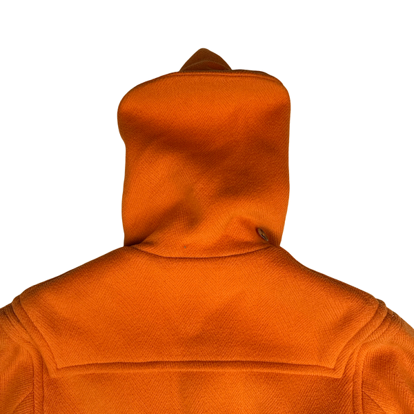 Burberry Wool Orange Duffle Coat - Small