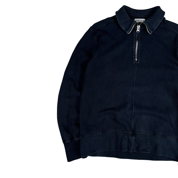 Stone Island 2008 Navy Quarter Zip Jumper - XL