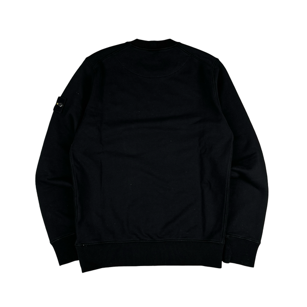 Stone Island 2020 Black Crewneck Sweatshirt - Small