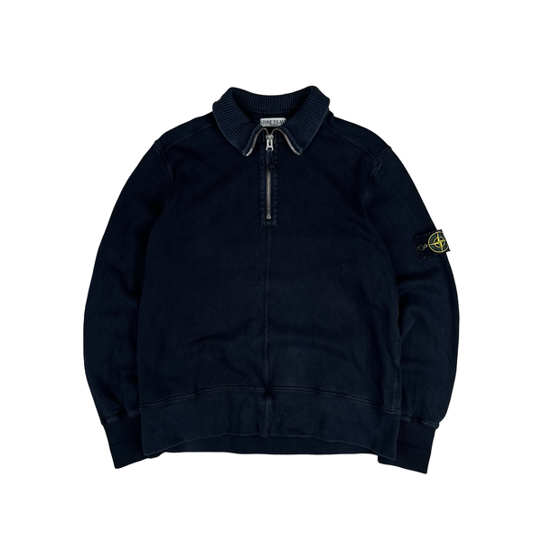 Stone Island 2008 Navy Quarter Zip Jumper - XL
