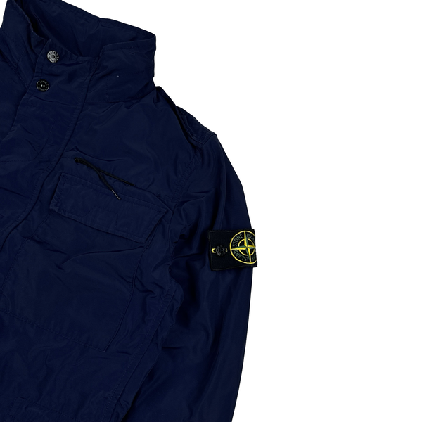 Stone Island 2016 Navy Blue Micro Reps Multi Pocket Field Jacket - Small