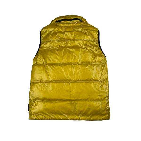 Stone Island 2018 Yellow Pertex Quantum Down Filled Gilet Jacket - Large