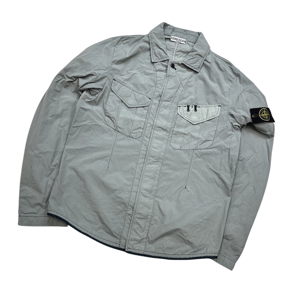 Stone Island 2008 Nylon Resin Coated Overshirt Jacket - Large