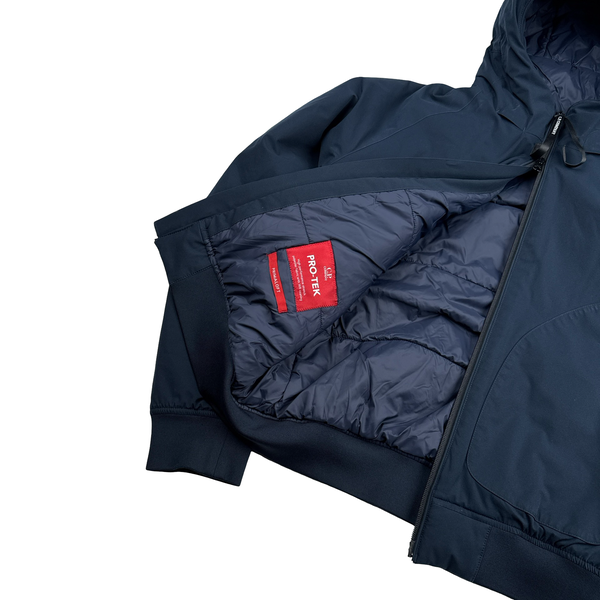 CP Company Navy Pro Tek Hooded Bomber Jacket - Medium