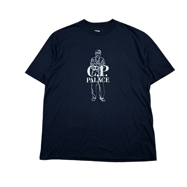 CP Company X Palace Navy Graphic Chester Perry T-Shirt - XXL