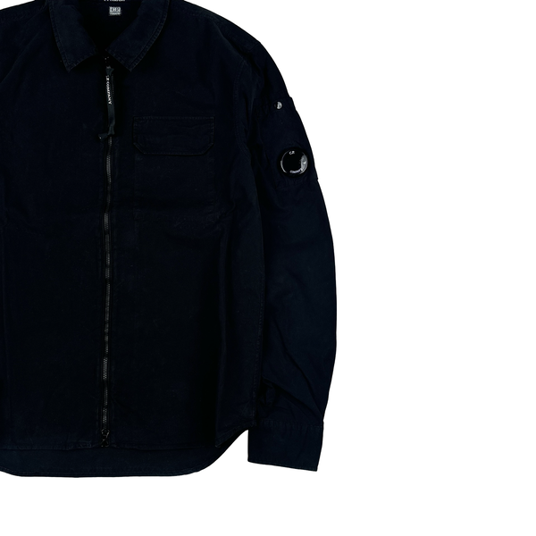 CP Company Black Lens View Button Up Overshirt - Small