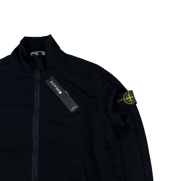 Stone Island 2024  Black Zipped High Neck Jumper - Medium