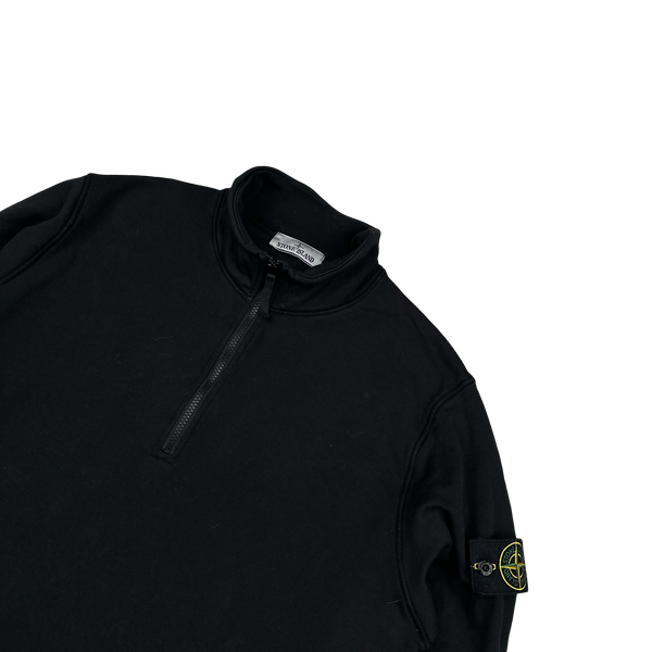 Stone Island 2024 Black Quarter Zip Jumper - XL