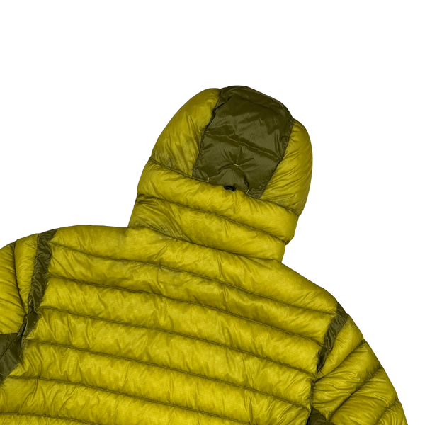 CP Company Yellow Down Filled DD Shell Goggle Puffer Jacket - Large