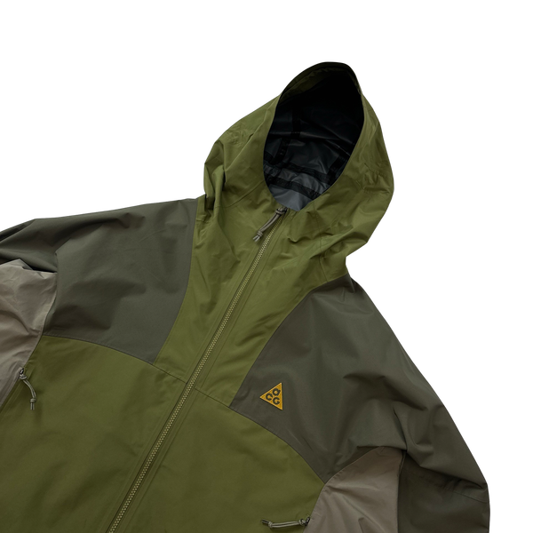Nike ACG Green Colour Block Storm-Fit Rain Jacket - Medium