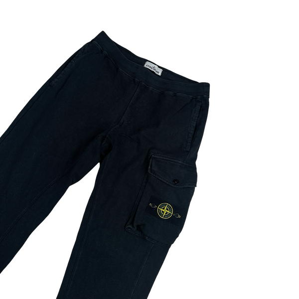 Stone Island 2019 Black Cotton Jogging Bottoms - Medium