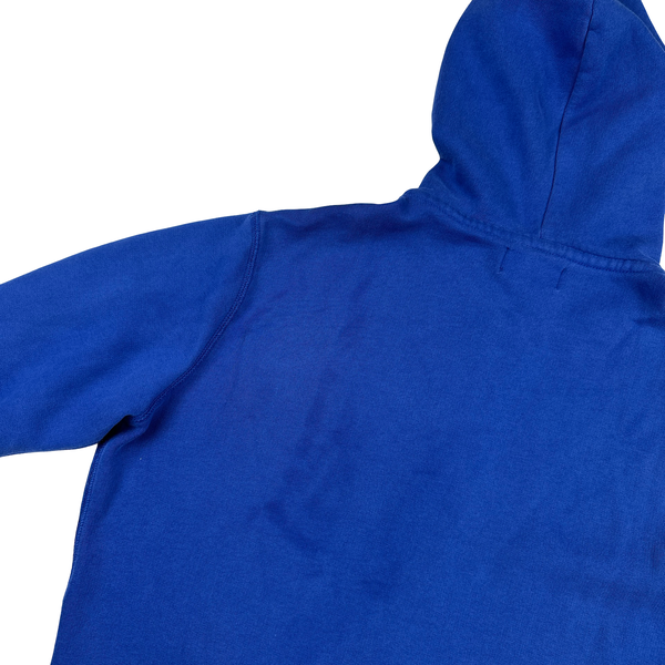 Ralph Lauren Blue Thick Cotton Zipped Hoodie - Medium